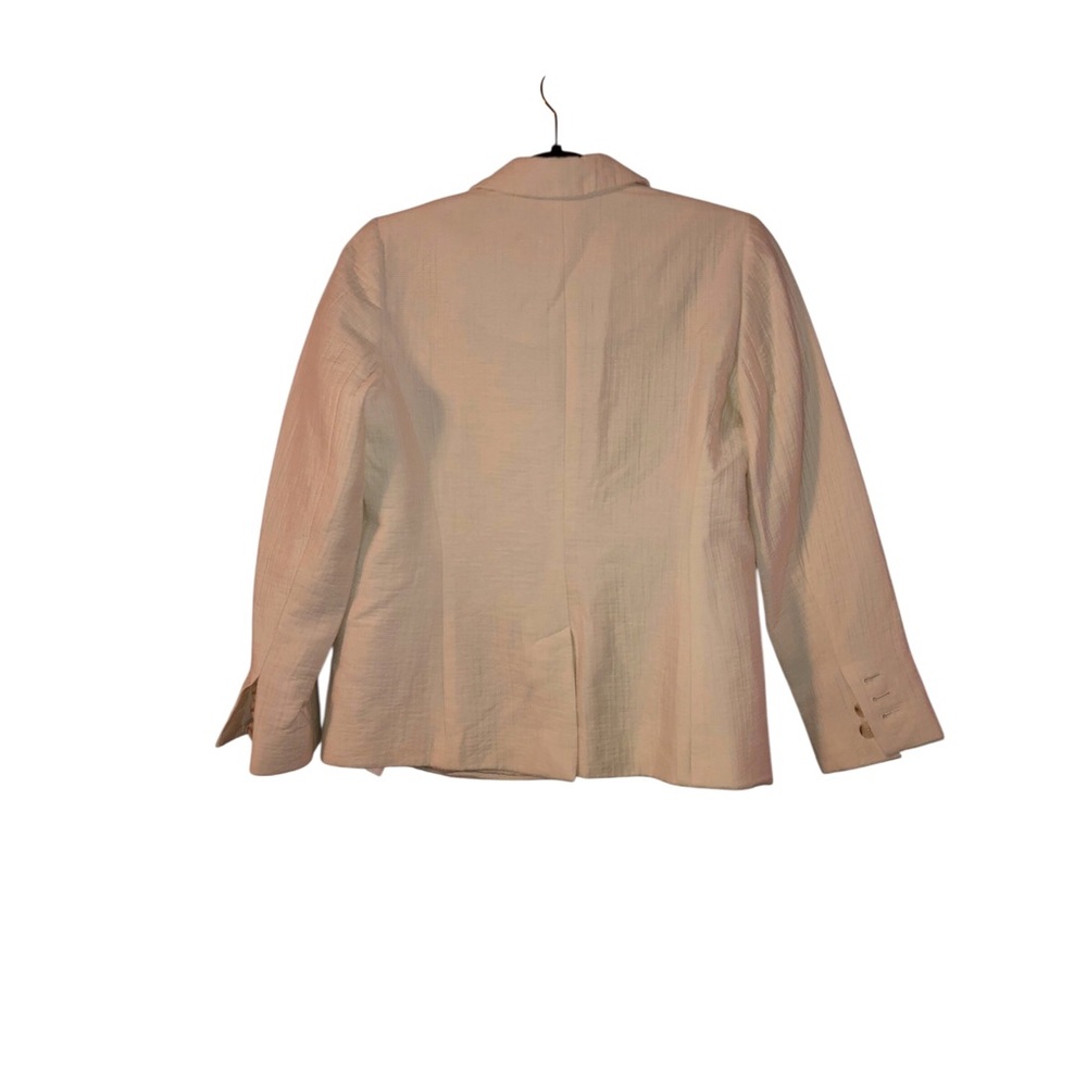 Talbots Cream Double-Button Women's Blazer - Picture 2 of 5